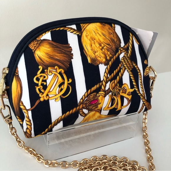 Dior Rare Vintage Logo Tassel Cosmetic Crossbody Bag - Picture 13 of 14